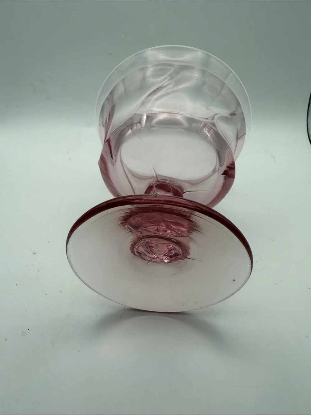 Vintage Fostoria Pink Glass Dessert Compotes - Set of 2